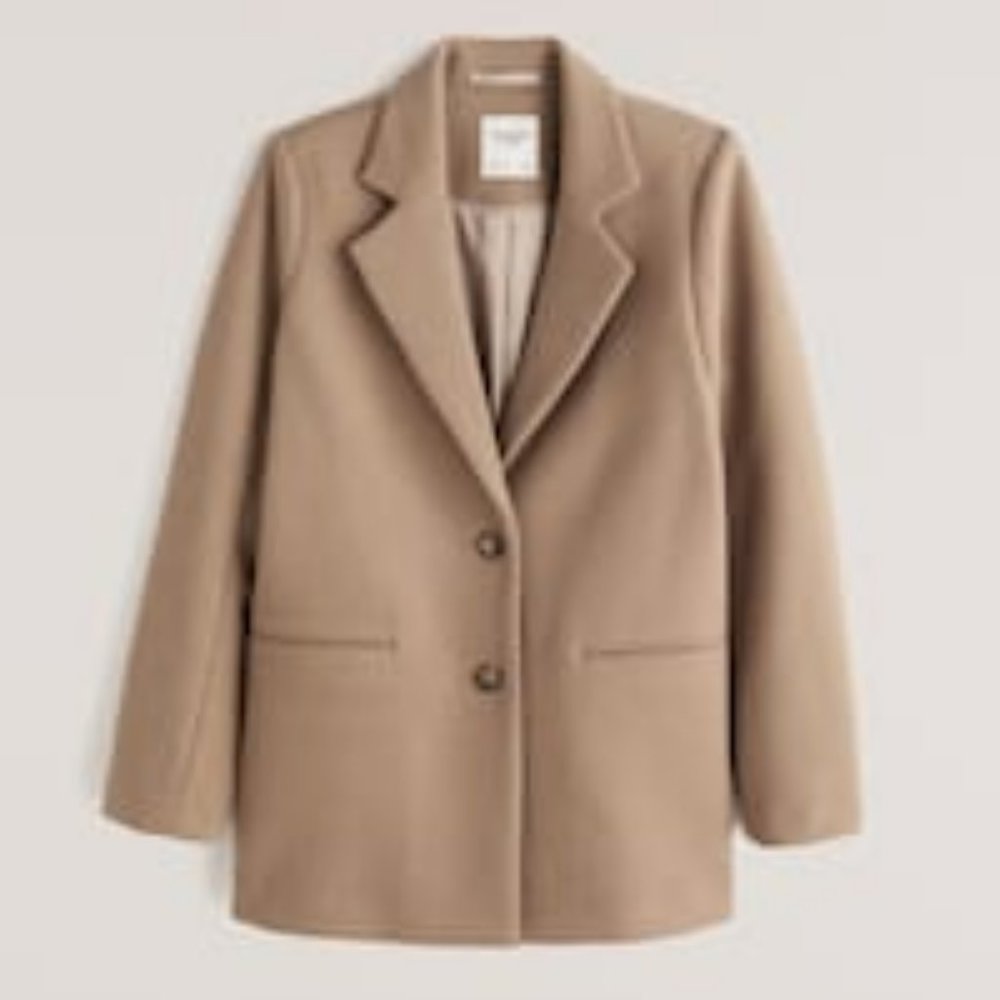 Abercrombie & Fitch Wool-Blend Blazer coat